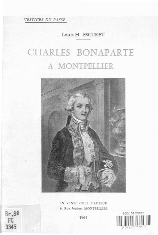 >Charles Bonaparte à Montpellier