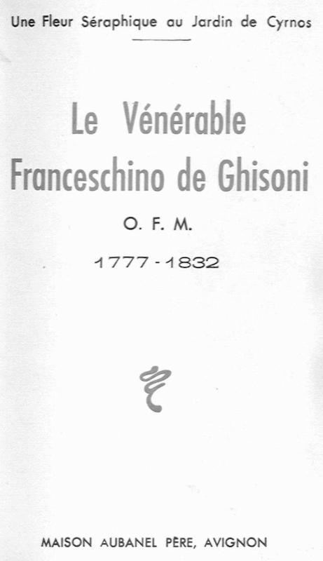 >Le vénerable Franceschino Ghisoni