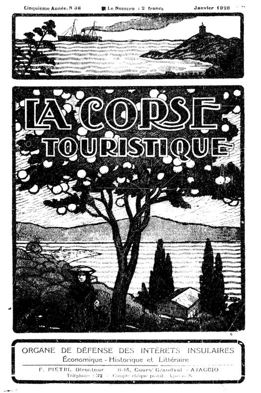 >La Corse touristique. Janvier 1928
