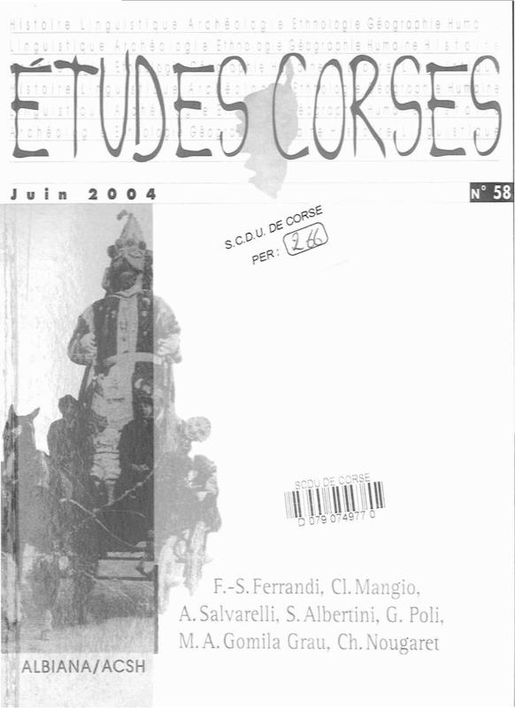 >Études Corses n°58
