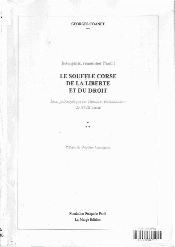 >Le souffle corse de la liberté