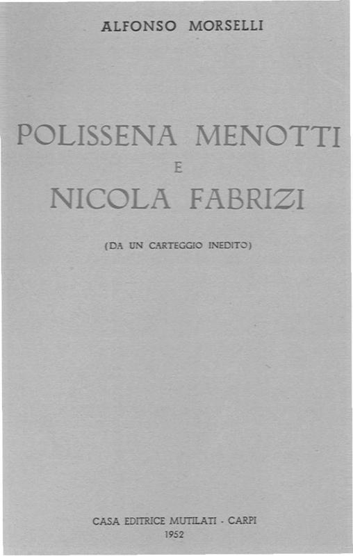 >Polissena Menotti e Nicola Fabrizi