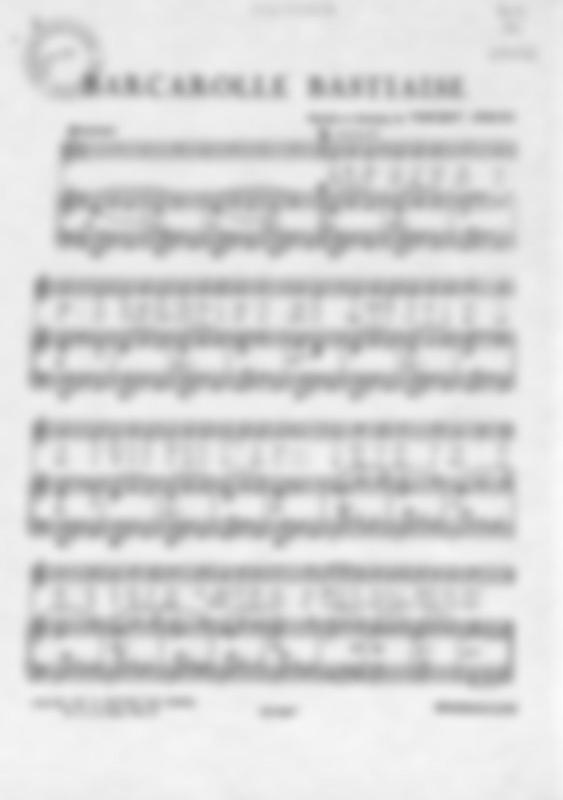 >Barcarolle Bastiaise