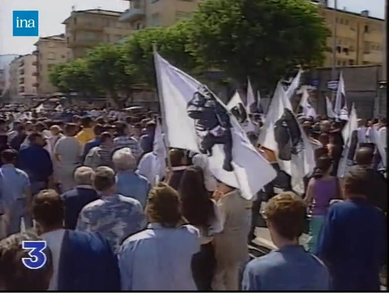 Manifestation unitaire en Corse