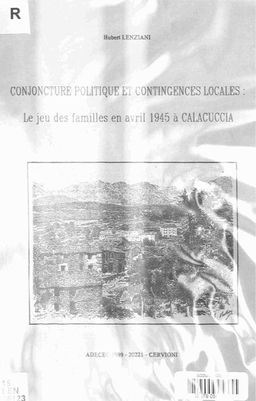 >Conjoncture politique et contingences locales