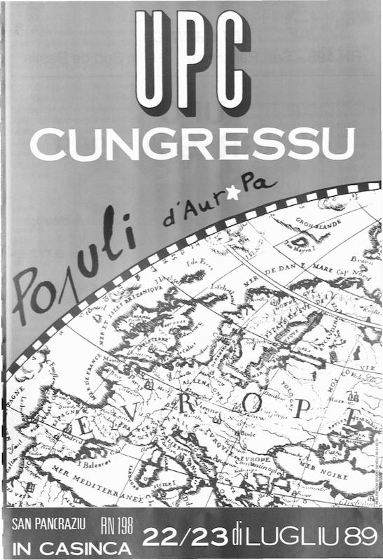 U.P.C. Cungressu : populi d'auropa In Casinca, San Pancraziu, RN 198, 22/23 di lugliu 89