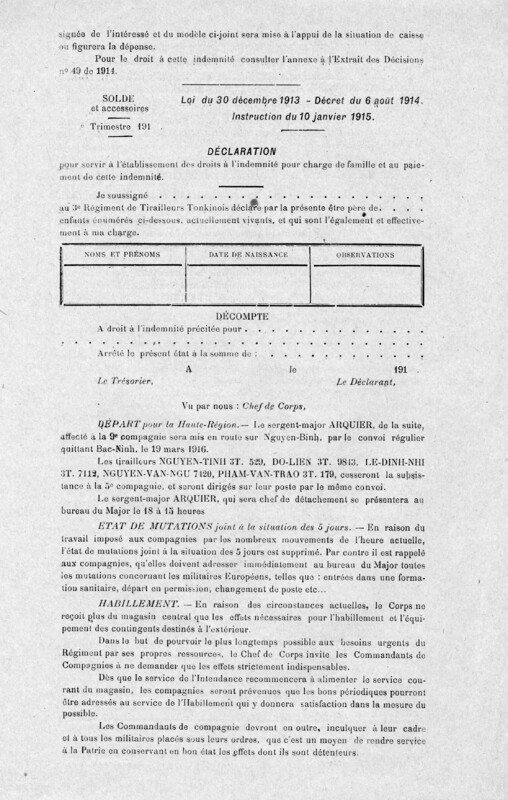Papier militaires (Joseph-Antoine Canasi)