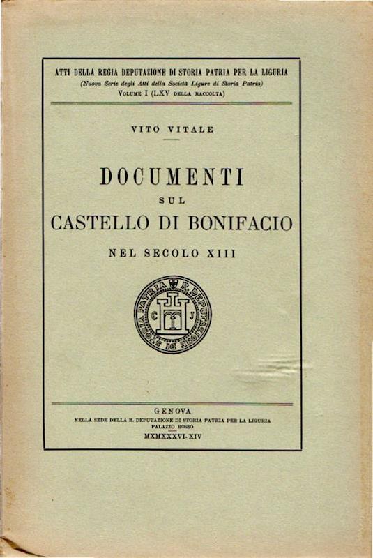 >Documenti sul castello di Bonifacio nel secolo XIII